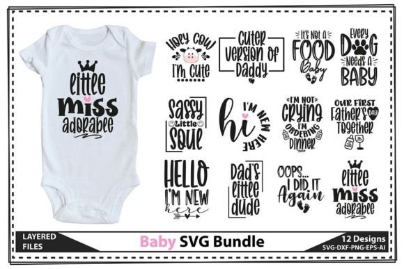 Baby SVG Bundle: Graphics for T-Shirt Designs