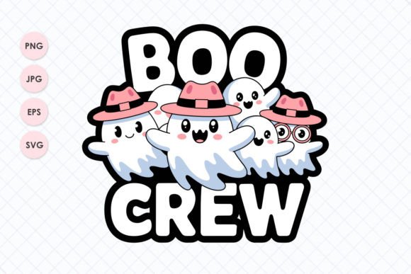 BOO CREW T-shirt PNG SVG Design Clipart