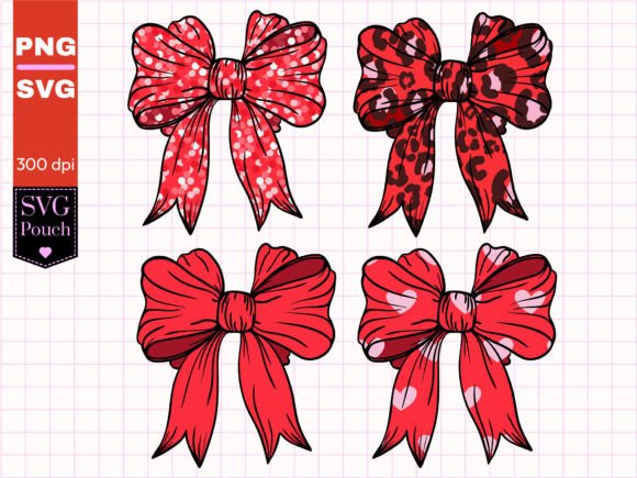 Coquette Bows PNG SVG: T-Shirt Designs & Graphics