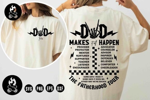 Dad Tour SVG: Rockin’ Fatherhood Graphics & T-Shirt Designs