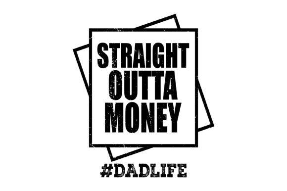 Fathers Day T Shirt Design. Dad Life Art — Graphics & Crafts