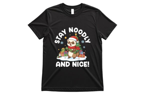 Funny Ferret Christmas PNG T-Shirt Designs & Graphics
