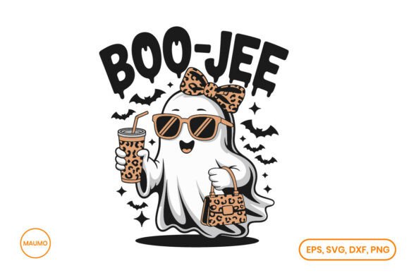 Funny Halloween, Leopard Print Clipart: Graphics for T-Shirt Designs