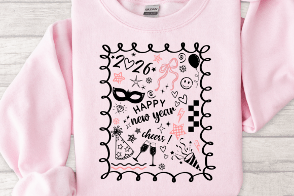 New Years Eve Clipart SVG Files: Graphics for T-Shirt Designs & Local Branding