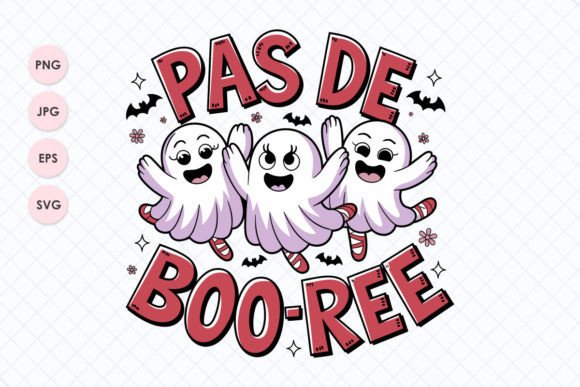 PAS DE BOO-REE Png Svg T-shirt Clipart