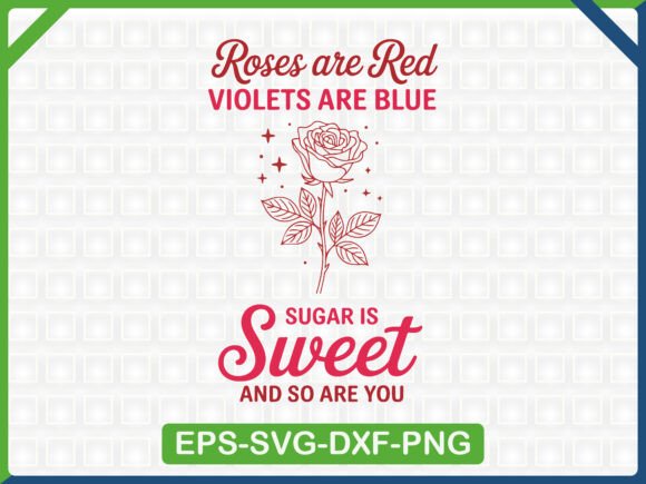 Sweet Valentine Poem Clipart: Graphics & T-Shirt Designs