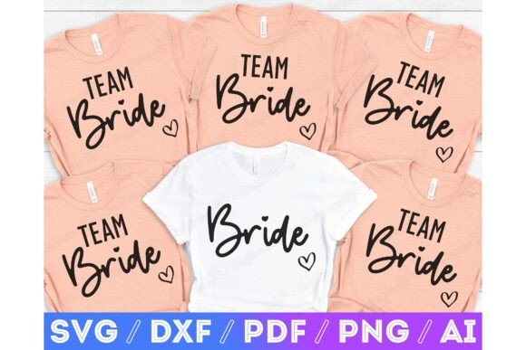 Team Bride Wedding Clipart T-shirt SVG