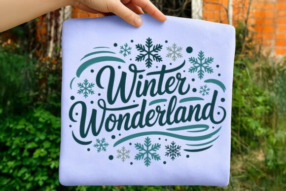 Winter Wonderland Snowflakes SVG PNG Art for T-Shirt Designs & Graphics